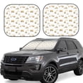 thumbnail image 1 of Balery 2 Piece Dump Truck Car Windshield Sun Shade|Foldable Front Windshield Shade for Car Front Window for Most Sedans SUV Truck-Small, 1 of 7