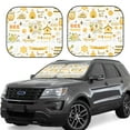 thumbnail image 1 of Balery 2 Piece Farm Bee Cute Honey Car Windshield Sun Shade|Foldable Front Windshield Shade for Car Front Window for Most Sedans SUV Truck-Large, 1 of 7