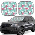 thumbnail image 1 of Balery 2 Piece Flamingo Car Windshield Sun Shade|Foldable Front Windshield Shade for Car Front Window for Most Sedans SUV Truck-Small, 1 of 7