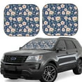 thumbnail image 1 of Balery 2 Piece Flower Car Windshield Sun Shade|Foldable Front Windshield Shade for Car Front Window for Most Sedans SUV Truck-, 1 of 7