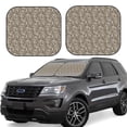 thumbnail image 1 of Balery 2 Piece Flower Rose Car Windshield Sun Shade|Foldable Front Windshield Shade for Car Front Window for Most Sedans SUV Truck-Large, 1 of 7