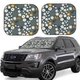 thumbnail image 1 of Balery 2 Piece Flowers and Bee Car Windshield Sun Shade|Foldable Front Windshield Shade for Car Front Window for Most Sedans SUV Truck-Medium, 1 of 7