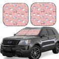 thumbnail image 1 of Balery 2 Piece Girl Rabbit Car Windshield Sun Shade|Foldable Front Windshield Shade for Car Front Window for Most Sedans SUV Truck-Medium, 1 of 7