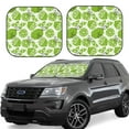 thumbnail image 1 of Balery 2 Piece Green Various Lemons Car Windshield Sun Shade|Foldable Front Windshield Shade for Car Front Window for Most Sedans SUV Truck-Large, 1 of 7