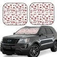 thumbnail image 1 of Balery 2 Piece Halloween Car Windshield Sun Shade|Foldable Front Windshield Shade for Car Front Window for Most Sedans SUV Truck-Medium, 1 of 7