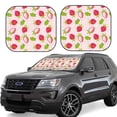 thumbnail image 1 of Balery 2 Piece Hand Drawn Strawberry Car Windshield Sun Shade|Foldable Front Windshield Shade for Car Front Window for Most Sedans SUV Truck-Medium, 1 of 7
