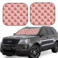 thumbnail image 1 of Balery 2 Piece Heart Capybara Car Windshield Sun Shade|Foldable Front Windshield Shade for Car Front Window for Most Sedans SUV Truck-Medium, 1 of 7