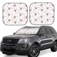 thumbnail image 1 of Balery 2 Piece Heart Panda Car Windshield Sun Shade|Foldable Front Windshield Shade for Car Front Window for Most Sedans SUV Truck-Medium, 1 of 7
