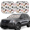 thumbnail image 1 of Balery 2 Piece Hip Hop Dog Car Windshield Sun Shade|Foldable Front Windshield Shade for Car Front Window for Most Sedans SUV Truck-Small, 1 of 7