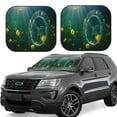 thumbnail image 1 of Balery 2 Piece Jelly Fish Car Windshield Sun Shade|Foldable Front Windshield Shade for Car Front Window for Most Sedans SUV Truck-Large, 1 of 7