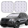 thumbnail image 1 of Balery 2 Piece Lavender Flowers Car Windshield Sun Shade|Foldable Front Windshield Shade for Car Front Window for Most Sedans SUV Truck-Large, 1 of 7