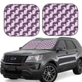 thumbnail image 1 of Balery 2 Piece Leopard Print Car Windshield Sun Shade|Foldable Front Windshield Shade for Car Front Window for Most Sedans SUV Truck-Large, 1 of 7