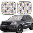 thumbnail image 1 of Balery 2 Piece Lilies Flowers Car Windshield Sun Shade|Foldable Front Windshield Shade for Car Front Window for Most Sedans SUV Truck-, 1 of 7