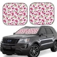 thumbnail image 1 of Balery 2 Piece Lilies Flowers Car Windshield Sun Shade|Foldable Front Windshield Shade for Car Front Window for Most Sedans SUV Truck-, 1 of 7
