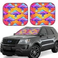 thumbnail image 1 of Balery 2 Piece Magic Mushrooms Car Windshield Sun Shade|Foldable Front Windshield Shade for Car Front Window for Most Sedans SUV Truck-Large, 1 of 7