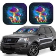 thumbnail image 1 of Balery 2 Piece Magic Mushrooms ,Fireflies Car Windshield Sun Shade|Foldable Front Windshield Shade for Car Front Window for Most Sedans SUV Truck-Small, 1 of 7