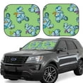 thumbnail image 1 of Balery 2 Piece Motorcycle Riding Dinosaur Car Windshield Sun Shade|Foldable Front Windshield Shade for Car Front Window for Most Sedans SUV Truck-Medium, 1 of 7