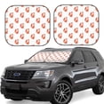 thumbnail image 1 of Balery 2 Piece Orange Fox Car Windshield Sun Shade|Foldable Front Windshield Shade for Car Front Window for Most Sedans SUV Truck-Medium, 1 of 7
