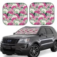 thumbnail image 1 of Balery 2 Piece Orchids Flowers Car Windshield Sun Shade|Foldable Front Windshield Shade for Car Front Window for Most Sedans SUV Truck-Large, 1 of 7