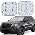 thumbnail image 1 of Balery 2 Piece Poodle Dog Car Windshield Sun Shade|Foldable Front Windshield Shade for Car Front Window for Most Sedans SUV Truck-Large, 1 of 7