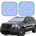 thumbnail image 1 of Balery 2 Piece Purple Dragon Scales Car Windshield Sun Shade|Foldable Front Windshield Shade for Car Front Window for Most Sedans SUV Truck-Large, 1 of 7