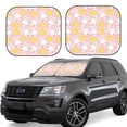 thumbnail image 1 of Balery 2 Piece Rabbit And Chick Car Windshield Sun Shade|Foldable Front Windshield Shade for Car Front Window for Most Sedans SUV Truck-Large, 1 of 7