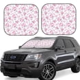 thumbnail image 1 of Balery 2 Piece Rose Flowers Car Windshield Sun Shade|Foldable Front Windshield Shade for Car Front Window for Most Sedans SUV Truck-Medium, 1 of 7