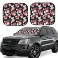 thumbnail image 1 of Balery 2 Piece Rose Flowers Car Windshield Sun Shade|Foldable Front Windshield Shade for Car Front Window for Most Sedans SUV Truck-Medium, 1 of 7