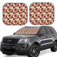 thumbnail image 1 of Balery 2 Piece Rose Flowers Car Windshield Sun Shade|Foldable Front Windshield Shade for Car Front Window for Most Sedans SUV Truck-Small, 1 of 7