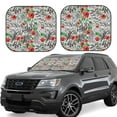 thumbnail image 1 of Balery 2 Piece Roses Mixed Zebra 1 Car Windshield Sun Shade|Foldable Front Windshield Shade for Car Front Window for Most Sedans SUV Truck-Medium, 1 of 7