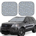 thumbnail image 1 of Balery 2 Piece Sleep Rabbit Car Windshield Sun Shade|Foldable Front Windshield Shade for Car Front Window for Most Sedans SUV Truck-Large, 1 of 7