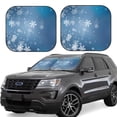 thumbnail image 1 of Balery 2 Piece Snowflakes1 Car Windshield Sun Shade|Foldable Front Windshield Shade for Car Front Window for Most Sedans SUV Truck-Medium, 1 of 7