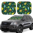 thumbnail image 1 of Balery 2 Piece Sport Monster Car Windshield Sun Shade|Foldable Front Windshield Shade for Car Front Window for Most Sedans SUV Truck-Large, 1 of 7