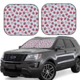 thumbnail image 1 of Balery 2 Piece Strawberries Car Windshield Sun Shade|Foldable Front Windshield Shade for Car Front Window for Most Sedans SUV Truck-Large, 1 of 7