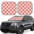 thumbnail image 1 of Balery 2 Piece Strawberry Car Windshield Sun Shade|Foldable Front Windshield Shade for Car Front Window for Most Sedans SUV Truck-Large, 1 of 7