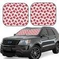 thumbnail image 1 of Balery 2 Piece Strawberry Car Windshield Sun Shade|Foldable Front Windshield Shade for Car Front Window for Most Sedans SUV Truck-, 1 of 7