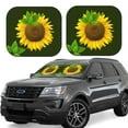 thumbnail image 1 of Balery 2 Piece Sunflower3 Car Windshield Sun Shade|Foldable Front Windshield Shade for Car Front Window for Most Sedans SUV Truck-Large, 1 of 7
