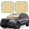 thumbnail image 1 of Balery 2 Piece Sunflowers Bee Car Windshield Sun Shade|Foldable Front Windshield Shade for Car Front Window for Most Sedans SUV Truck-Small, 1 of 7