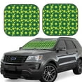 thumbnail image 1 of Balery 2 Piece Tennis Balls Car Windshield Sun Shade|Foldable Front Windshield Shade for Car Front Window for Most Sedans SUV Truck-Large, 1 of 7