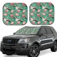 thumbnail image 1 of Balery 2 Piece Tropical Flamingo Car Windshield Sun Shade|Foldable Front Windshield Shade for Car Front Window for Most Sedans SUV Truck-, 1 of 7