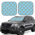 thumbnail image 1 of Balery 2 Piece Turtle Car Windshield Sun Shade|Foldable Front Windshield Shade for Car Front Window for Most Sedans SUV Truck-Large, 1 of 7