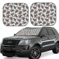 thumbnail image 1 of Balery 2 Piece Turtle Car Windshield Sun Shade|Foldable Front Windshield Shade for Car Front Window for Most Sedans SUV Truck-Small, 1 of 7
