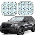 thumbnail image 1 of Balery 2 Piece Turtle Car Windshield Sun Shade|Foldable Front Windshield Shade for Car Front Window for Most Sedans SUV Truck-, 1 of 7