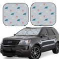 thumbnail image 1 of Balery 2 Piece Turtles And Shells Car Windshield Sun Shade|Foldable Front Windshield Shade for Car Front Window for Most Sedans SUV Truck-Medium, 1 of 7