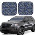 thumbnail image 1 of Balery 2 Piece Uncaria Flower Car Windshield Sun Shade|Foldable Front Windshield Shade for Car Front Window for Most Sedans SUV Truck-Small, 1 of 7