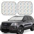 thumbnail image 1 of Balery 2 Piece Undersea Animals Car Windshield Sun Shade|Foldable Front Windshield Shade for Car Front Window for Most Sedans SUV Truck-Small, 1 of 7