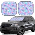 thumbnail image 1 of Balery 2 Piece Watercolor Sea Shells 1 Car Windshield Sun Shade|Foldable Front Windshield Shade for Car Front Window for Most Sedans SUV Truck-Small, 1 of 7