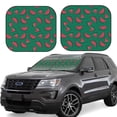 thumbnail image 1 of Balery 2 Piece Watermelon Car Windshield Sun Shade|Foldable Front Windshield Shade for Car Front Window for Most Sedans SUV Truck-, 1 of 7