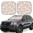 thumbnail image 1 of Balery 2 Piece White Goose Car Windshield Sun Shade|Foldable Front Windshield Shade for Car Front Window for Most Sedans SUV Truck-Medium, 1 of 7