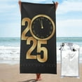 thumbnail image 1 of Balery 2025 Happy New Year Print Towels - Luxurious Jumbo Bath Sheet - Highly Absorbent and Quick Dry Extra Large Bath Towel - Super Soft Hotel Quality Towel-, 1 of 8